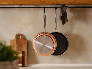 MIEDZIANA PATELNIA HYBRYDOWA TYPU SAUTÉ NON-STICK 26 CM - 2