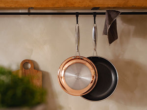 ZESTAW PATELNI HYBRYDOWYCH NON-STICK MIEDZIANYCH - 3 CZĘŚCI - 2