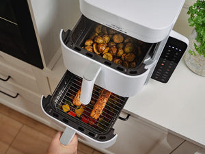 FRYTKOWNICA BEZTŁUSZCZOWA - DUAL STACK 12L - BIAŁY - 4