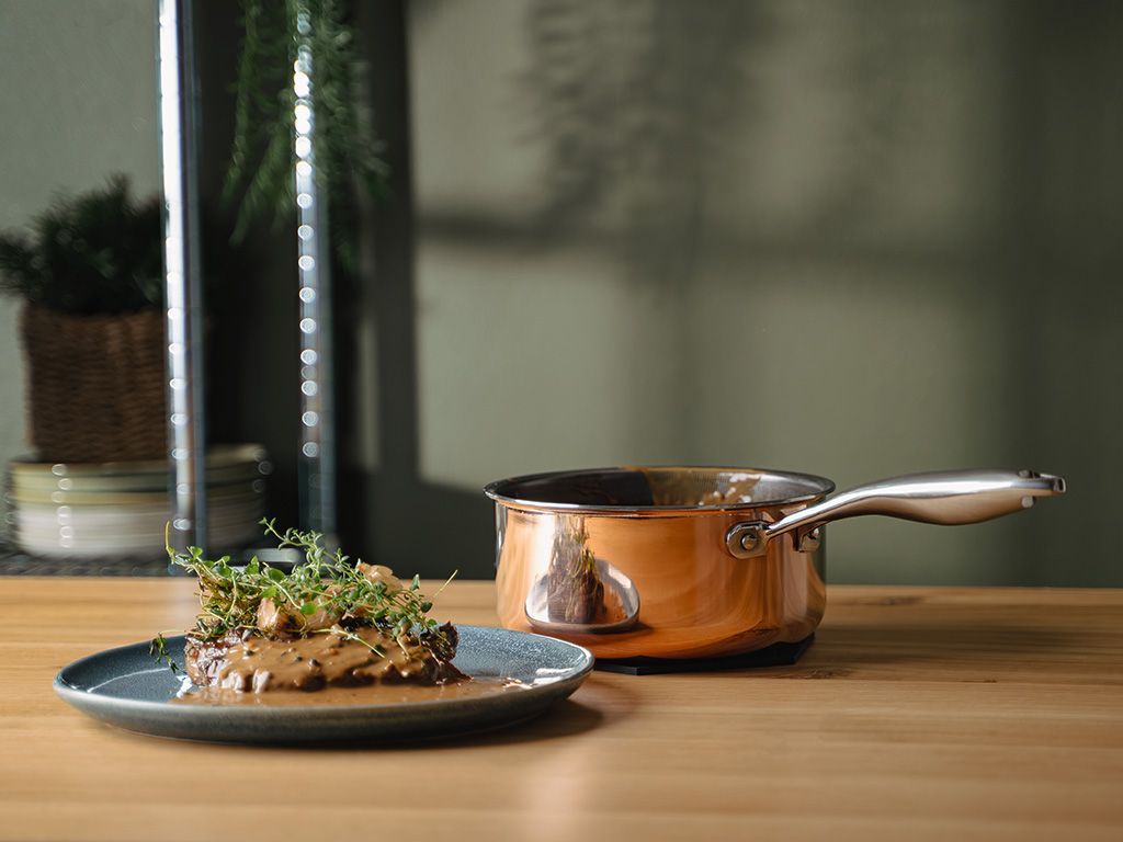 ZESTAW GARNKÓW HYBRYDOWYCH NON-STICK MIEDZIANYCH - 2 CZĘŚCI - 2