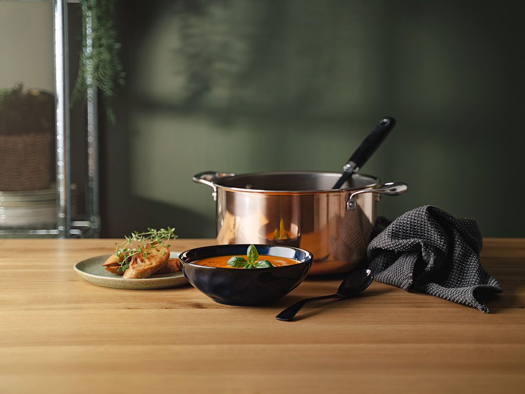 ZESTAW GARNKÓW HYBRYDOWYCH NON-STICK MIEDZIANYCH - 2 CZĘŚCI - 4