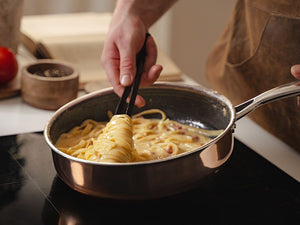 MIEDZIANA PATELNIA HYBRYDOWA TYPU SAUTÉ NON-STICK 26 CM - 4