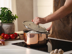 MIEDZIANY GARNEK HYBRYDOWY NON-STICK 24 CM - 5