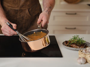 ZESTAW GARNKÓW HYBRYDOWYCH NON-STICK MIEDZIANYCH - 2 CZĘŚCI - 3