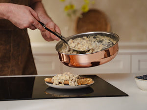 MIEDZIANA PATELNIA HYBRYDOWA TYPU SAUTÉ NON-STICK 26 CM - 6