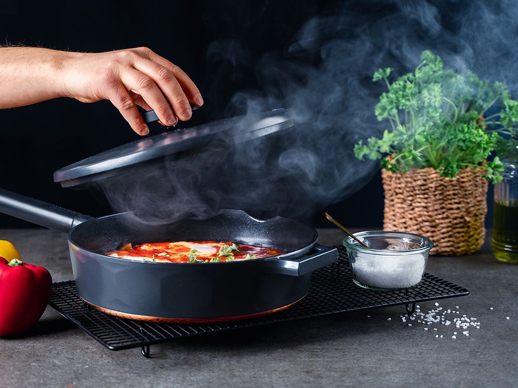 PATELNIA SAUTÉ MIEDZIANA MAGMA 28 CM - 3