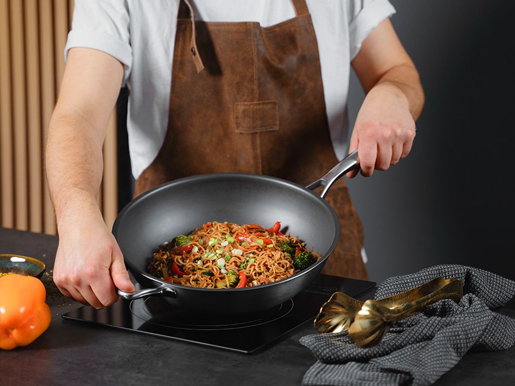 ZERO – NATURALNA PATELNIA WOK NIEPRZYWIERAJĄCA 30 CM - 4