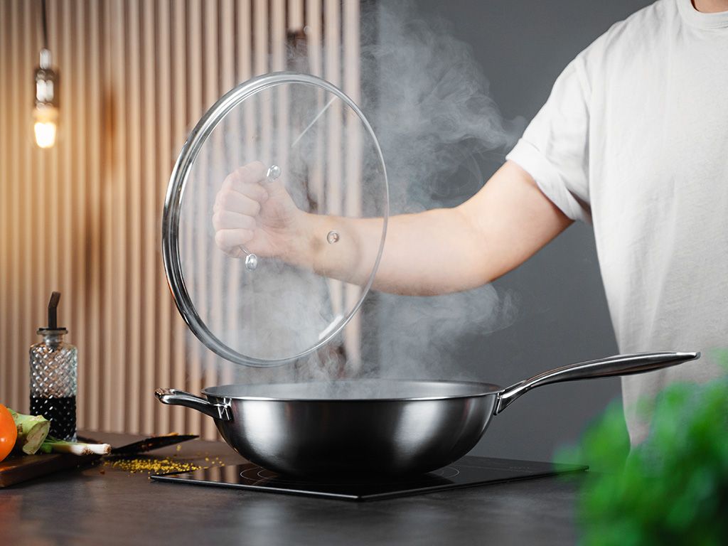 ZERO – NATURALNA PATELNIA WOK NIEPRZYWIERAJĄCA 30 CM - 7