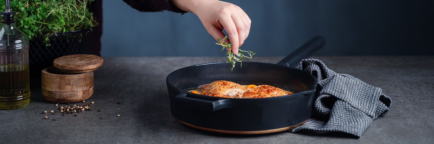 PATELNIA SAUTÉ MIEDZIANA MAGMA 28 CM - 6