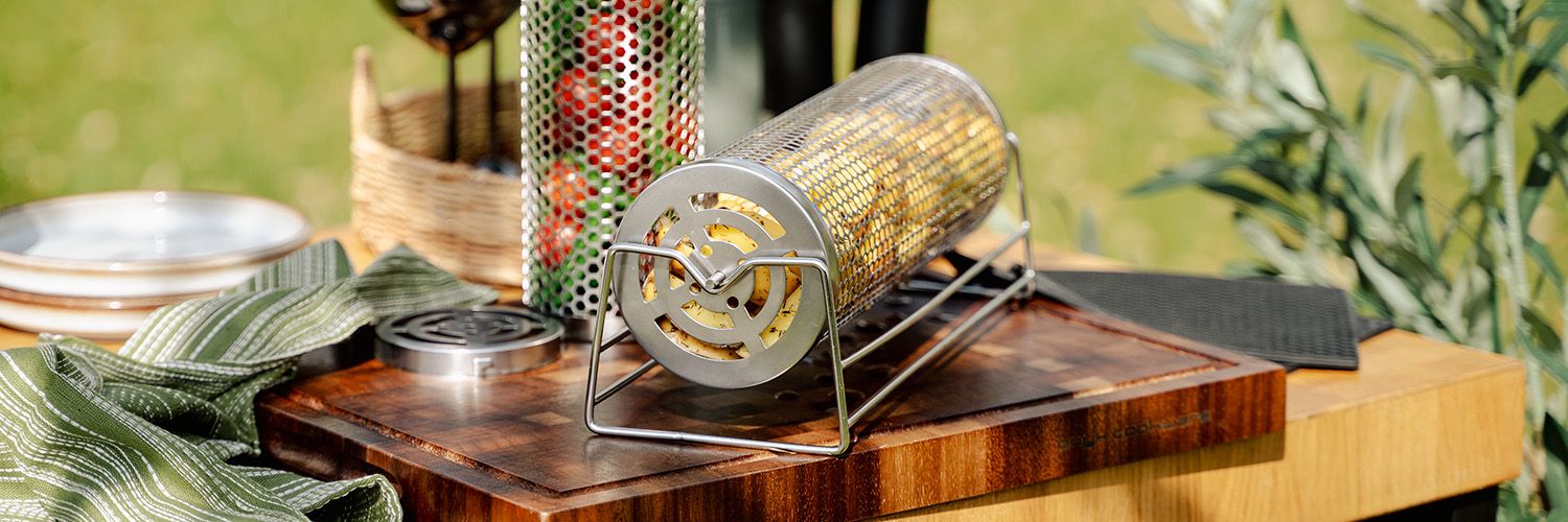 MAŁY KOSZ DO GRILLOWANIA CYLINDRYCZNY – 4 SZT