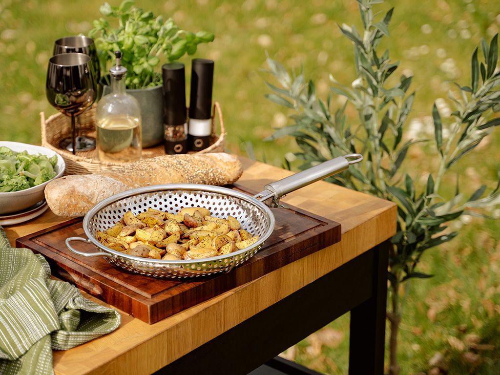 PATELNIA GRILLOWA BBQ Z ODNACZANYM UCHWYTEM 28 CM - 6