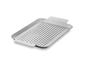 STAINLESS STEEL BBQ TRAY 33×18 CM - 1