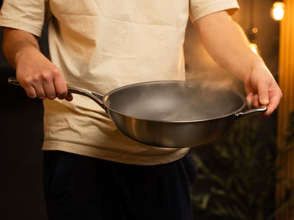 ZERO – NATURALNA PATELNIA WOK NIEPRZYWIERAJĄCA 30 CM - 9