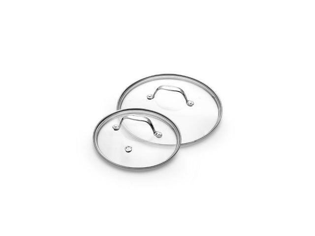 ZESTAW SZKLANYCH POKRYWEK 18/24 CM – 2 ELEMENTY - 1