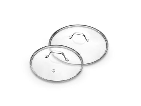 ZESTAW SZKLANYCH POKRYWEK 26/30 CM – 2 ELEMENTY - 1