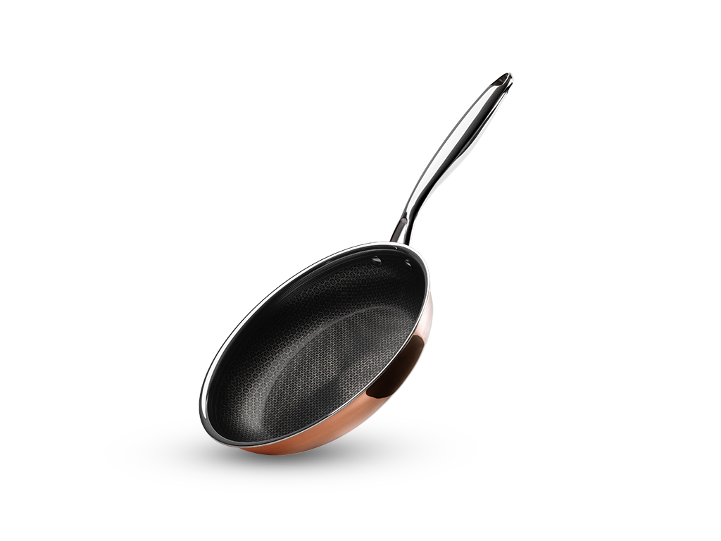 MIEDZIANA PATELNIA HYBRYDOWA NON-STICK 24 CM - 1