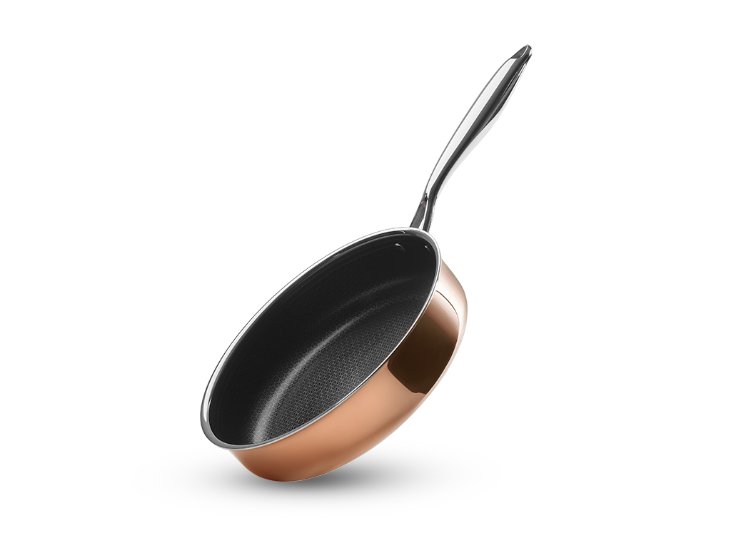 MIEDZIANA PATELNIA HYBRYDOWA TYPU SAUTÉ NON-STICK 26 CM - 1