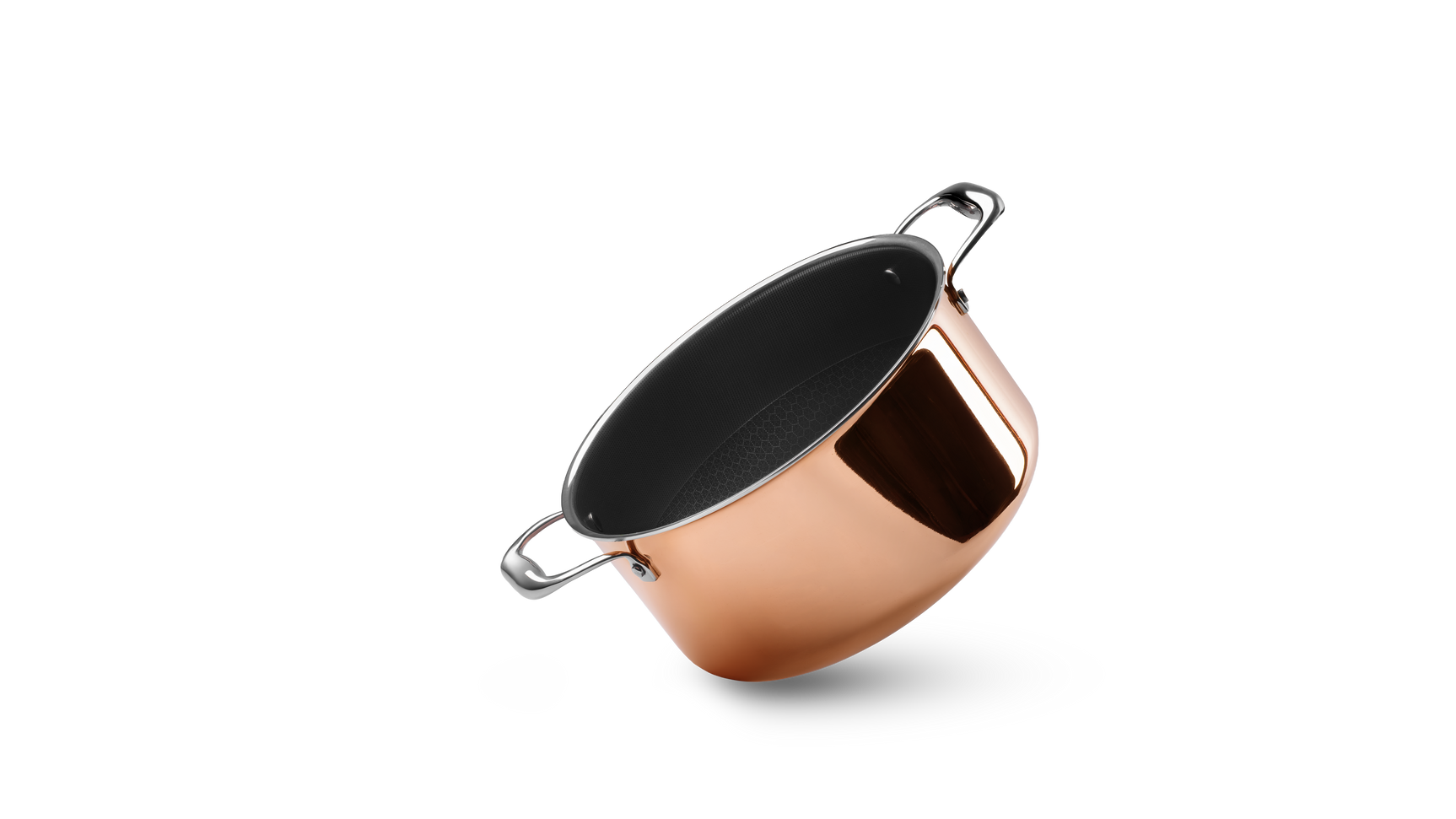 MIEDZIANY GARNEK HYBRYDOWY NON-STICK 24 CM - 1