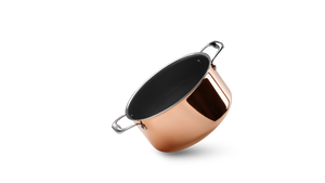 MIEDZIANY GARNEK HYBRYDOWY NON-STICK 24 CM - 1
