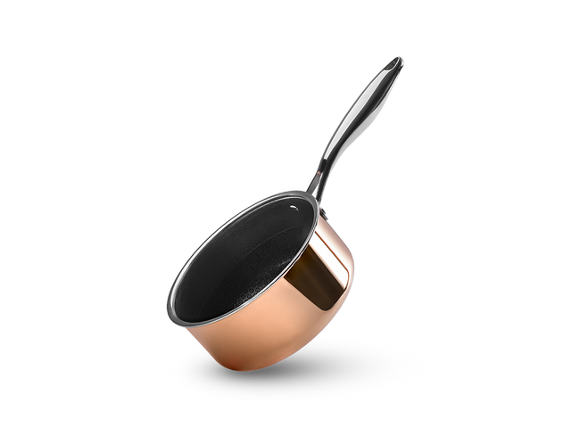 MIEDZIANY GARNEK DO SOSÓW HYBRYDOWY NON-STICK 18 CM - 1