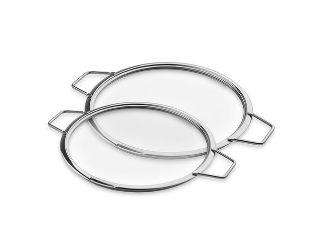 POKRYWKI SZKLANE DO UKŁADANIA W STOS – 26/ 28 CM – 2 SZTUKI - 1