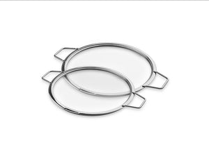 POKRYWKI SZKLANE DO UKŁADANIA W STOS – 20/ 24 CM – 2 SZTUKI - 1
