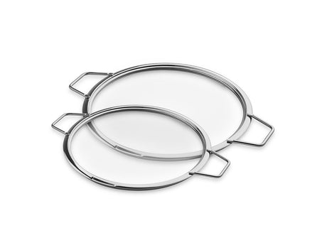 POKRYWKI SZKLANE DO UKŁADANIA W STOS – 24/ 28 CM – 2 SZTUKI - 1