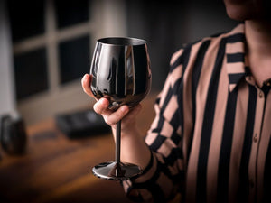 ZESTAW SZKLANEK DO WINA ZE STALI NIERDZEWNEJ 4-SZT - 6