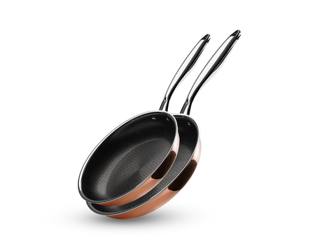 ZESTAW PATELNI HYBRYDOWYCH NON-STICK MIEDZIANYCH - 2 CZĘŚCI - 1