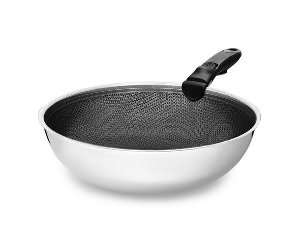 SADA WOK S ODJÍMATNÝM RUKOJETEM 30CM