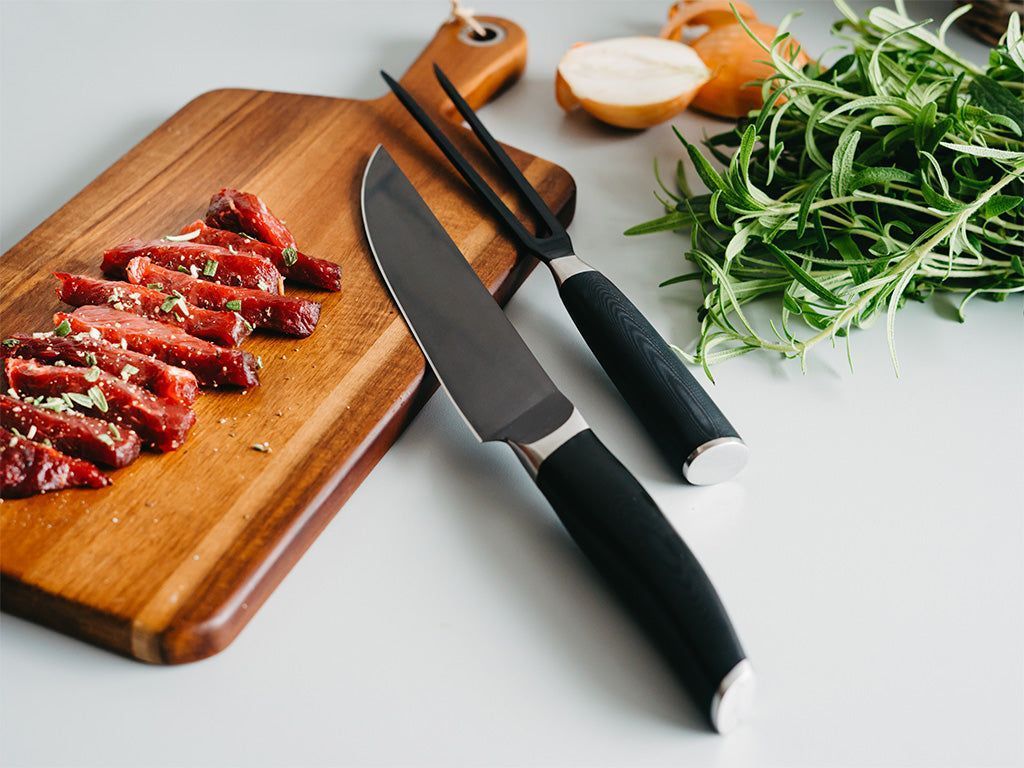 WIDELEC DO MIĘSA + NÓŻ DO KROJENIA W PAKIECIE - 4