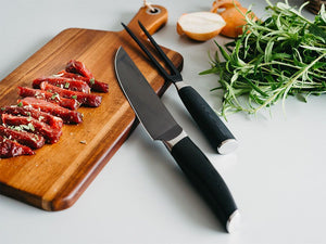 WIDELEC DO MIĘSA + NÓŻ DO KROJENIA W PAKIECIE - 4