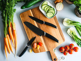 3-SZT ZESTAW NOŻY SANTOKU, UNIWERSTALNY I OBIERAK